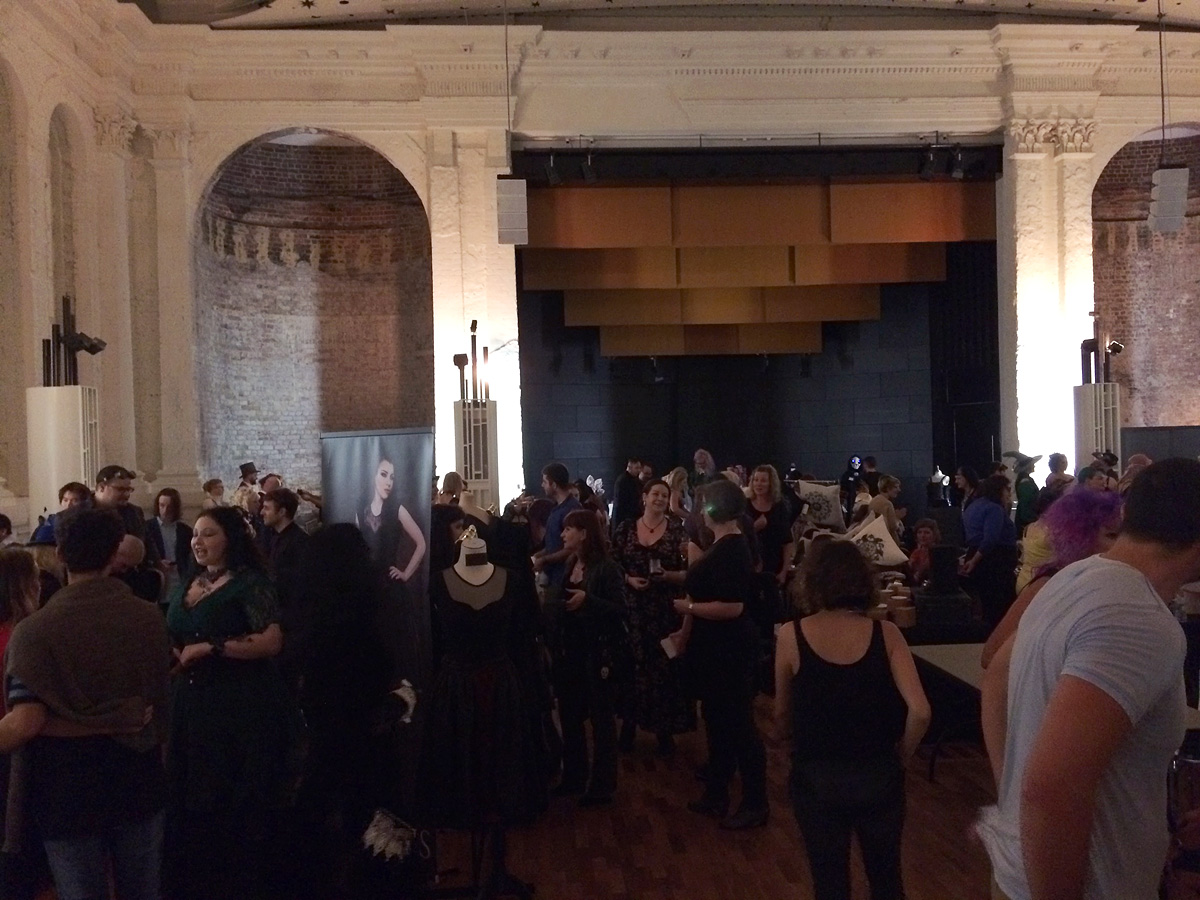 Part of the crowd at MAD Fashion showcase in the Fitzroy Town Hall © Emily Cowan
