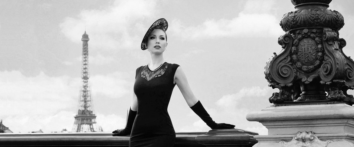 Vanyanis Ebonique Dress. Model: Kay Morgan. Photography: Stéphane Roy. Location: Paris.