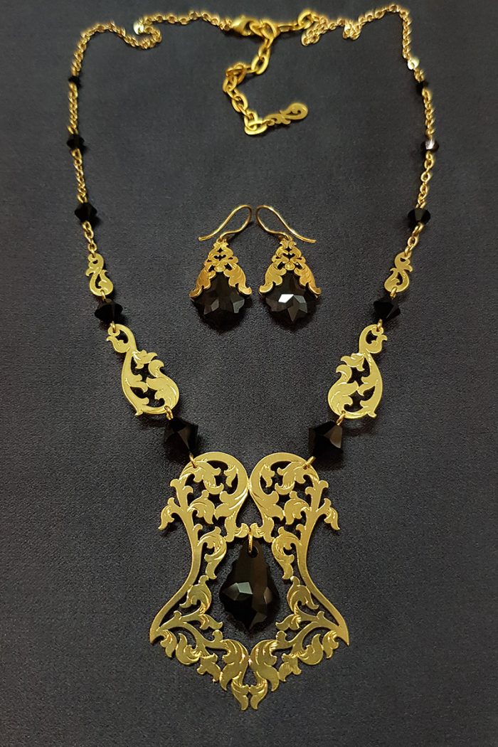 Vanyanis Valentina Jewellery Set Brass 2